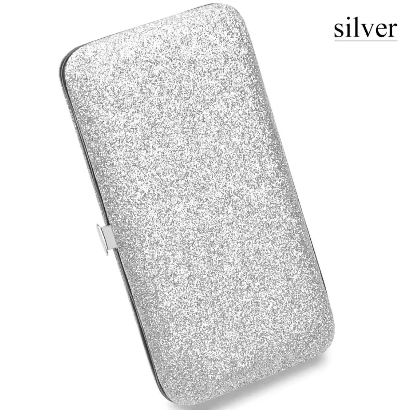 Estuche guarda pestañas plata