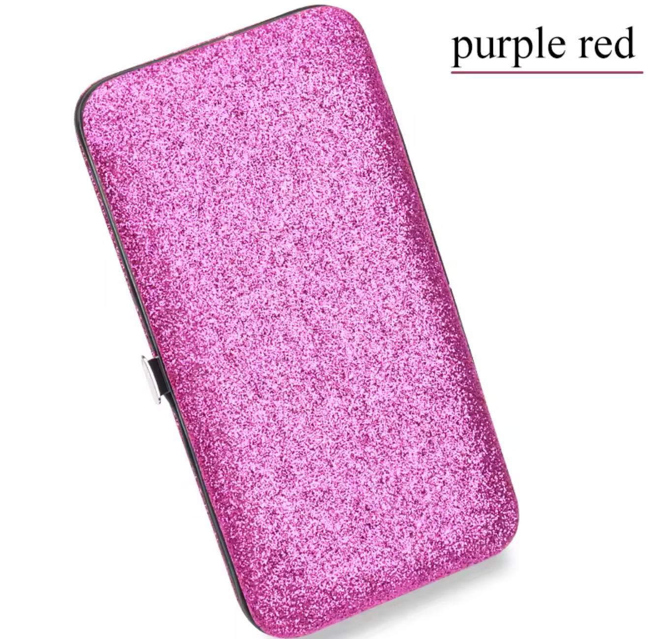 Estuche guarda pestañas fucsia